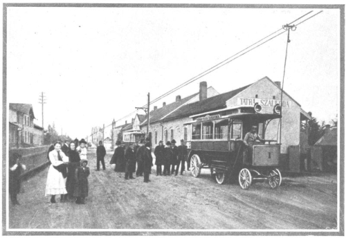 Obr.4 b. Fotografie omnibusu v casopise Allgemeine Automobil Zeitung 1905.