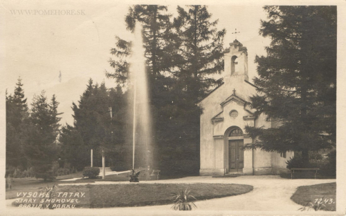 Pohľadnica z 1925 (archív: Oto Jalčovik)